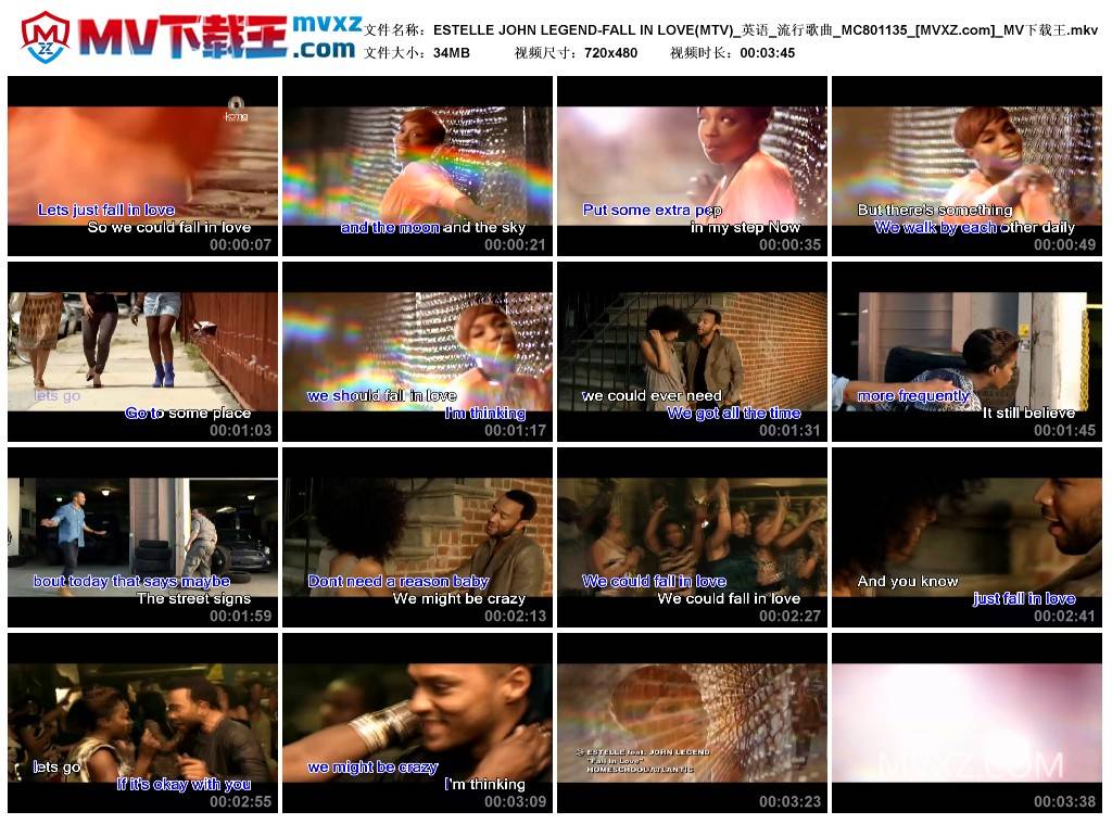 ESTELLE JOHN LEGEND-FALL IN LOVE(MTV)_英语_流行歌曲_MC801135